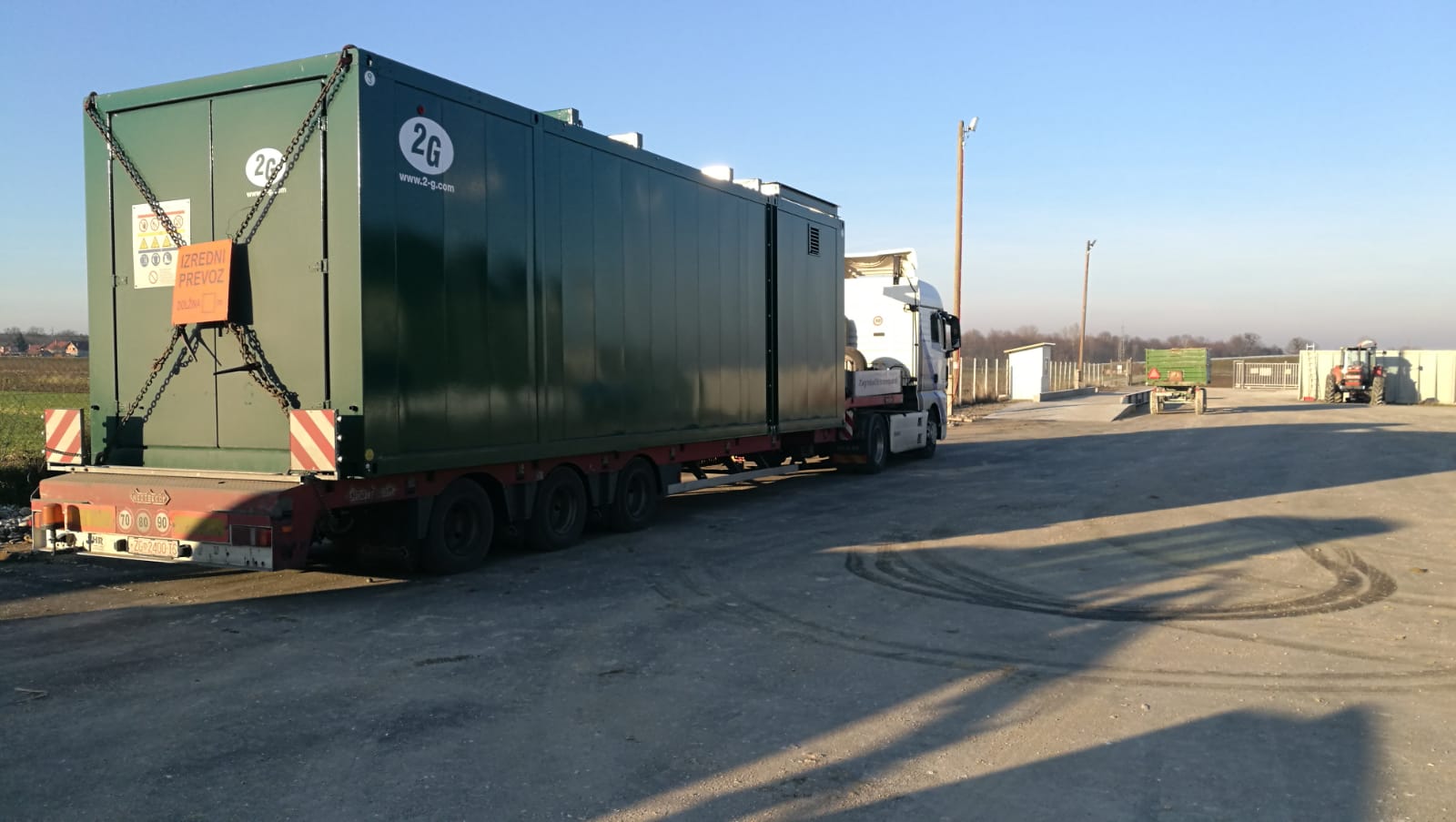 Construction of the biogas plant