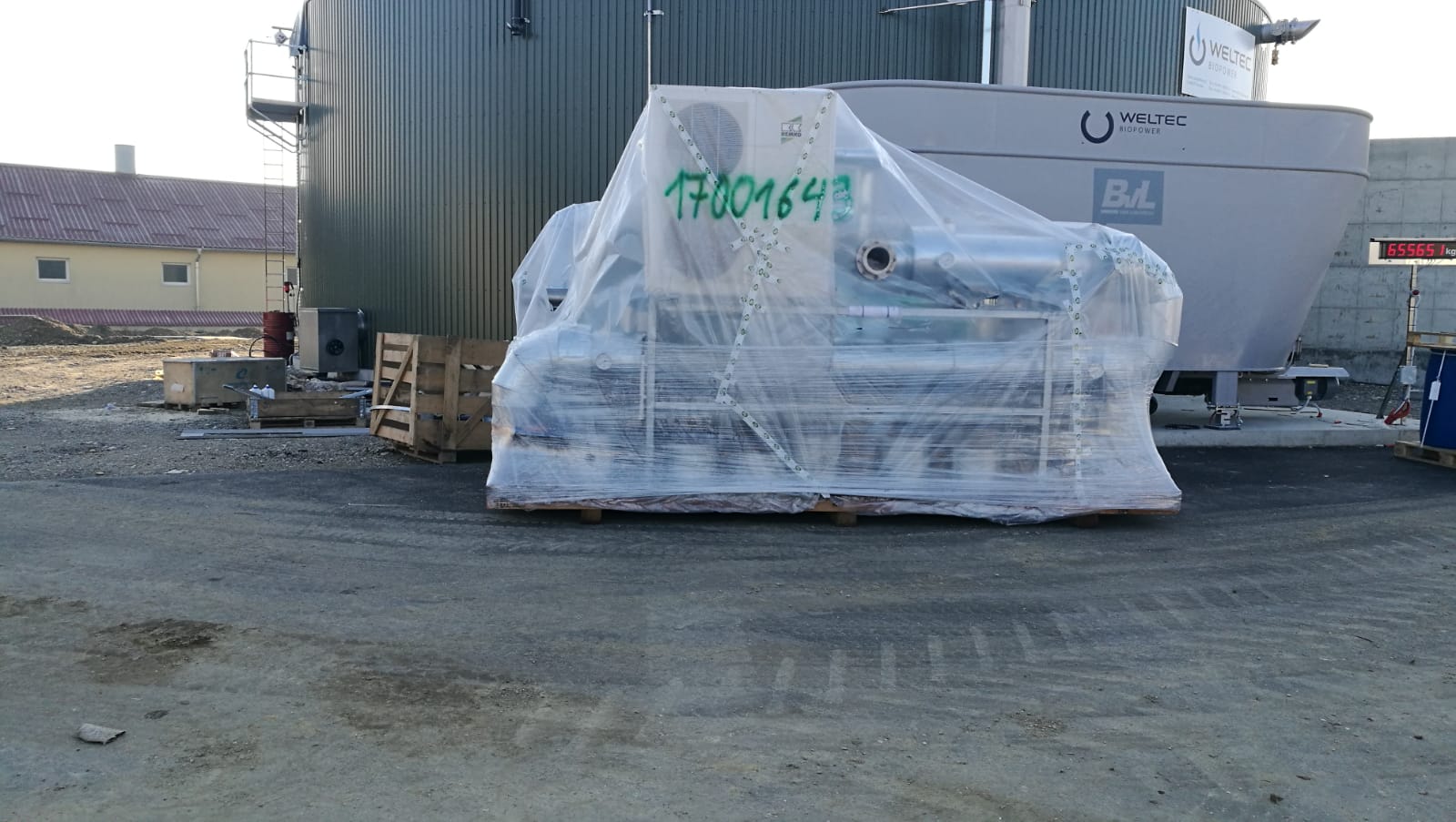 Construction of the biogas plant
