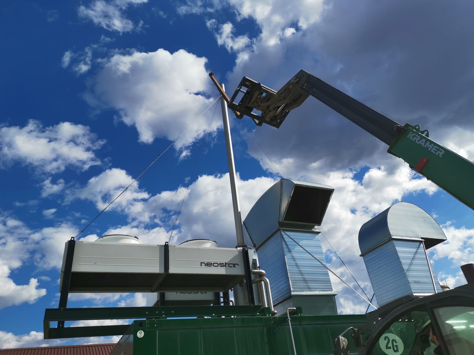 Construction of the biogas plant